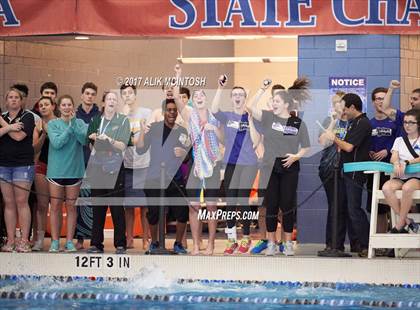 Thumbnail 3 in NCHSAA 3A State Swim Championship (Finals) photogallery.