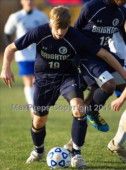Thumbnail 3 in Brighton vs Maine-Endwell (NYSPHSAA Class A Semifinal) photogallery.