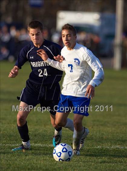 Thumbnail 2 in Brighton vs Maine-Endwell (NYSPHSAA Class A Semifinal) photogallery.