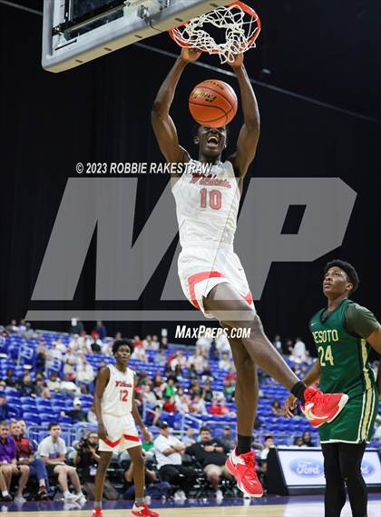 Thumbnail 1 in Lake Highlands vs. DeSoto (UIL 6A Basketball State Semifinal) photogallery.
