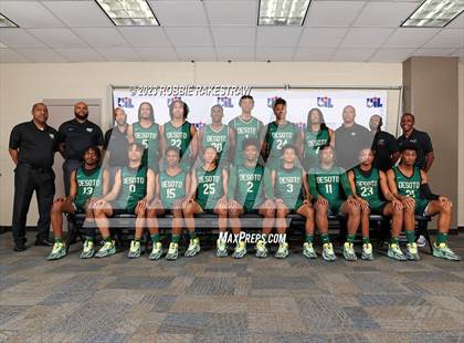 Thumbnail 1 in Lake Highlands vs. DeSoto (UIL 6A Basketball State Semifinal) photogallery.