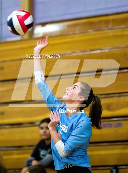 Thumbnail 2 in Fernley vs Oasis Academy (Yerington Tournament) photogallery.