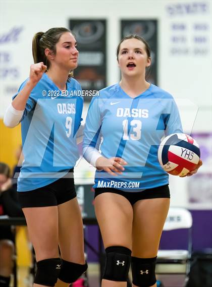 Thumbnail 3 in Fernley vs Oasis Academy (Yerington Tournament) photogallery.