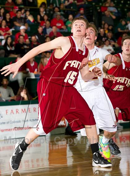 Thumbnail 1 in Faith Christian vs. Brush (CHSAA 3A State Tournament Great 8) photogallery.