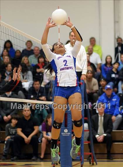 Thumbnail 3 in Oakdale @ Christian Brothers (CIF SJS D3 Playoffs) photogallery.