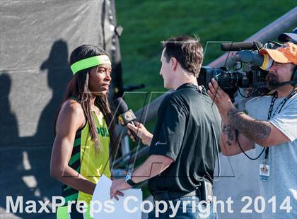 Thumbnail 1 in CIF State Track and Field Championships (Finals Girls Track Events) photogallery.