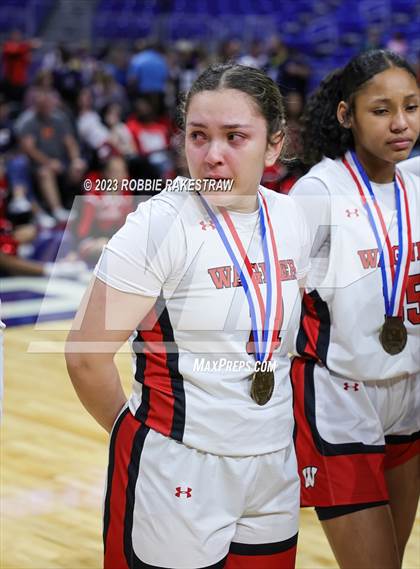Thumbnail 2 in Wagner vs. Liberty (UIL 5A Basketball State Semifinal Medal Ceremony) photogallery.