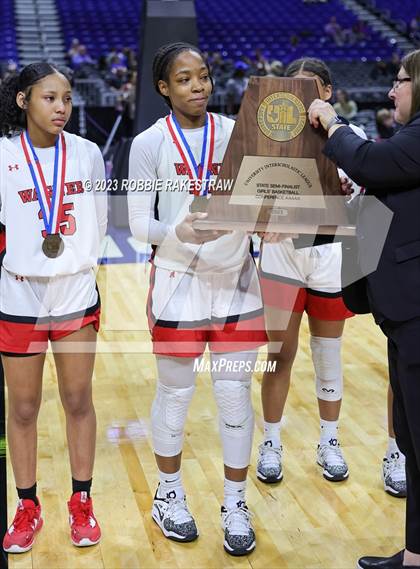 Thumbnail 3 in Wagner vs. Liberty (UIL 5A Basketball State Semifinal Medal Ceremony) photogallery.