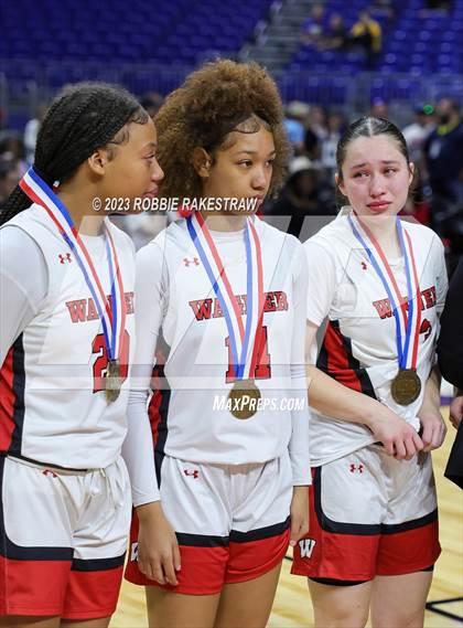 Thumbnail 2 in Wagner vs. Liberty (UIL 5A Basketball State Semifinal Medal Ceremony) photogallery.