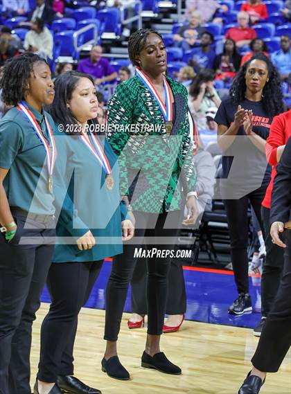Thumbnail 2 in Wagner vs. Liberty (UIL 5A Basketball State Semifinal Medal Ceremony) photogallery.