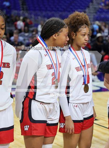 Thumbnail 1 in Wagner vs. Liberty (UIL 5A Basketball State Semifinal Medal Ceremony) photogallery.