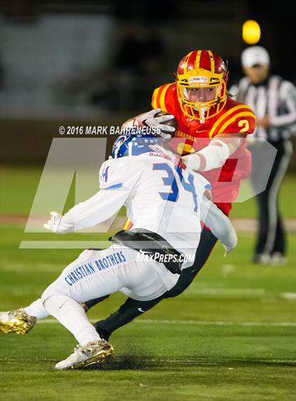 Thumbnail 3 in Oakdale vs. Christian Brothers (CIF SJS D3 Final) photogallery.