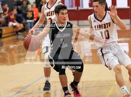Thumbnail 2 in College Park vs Liberty (Stonebarger Tournament) photogallery.