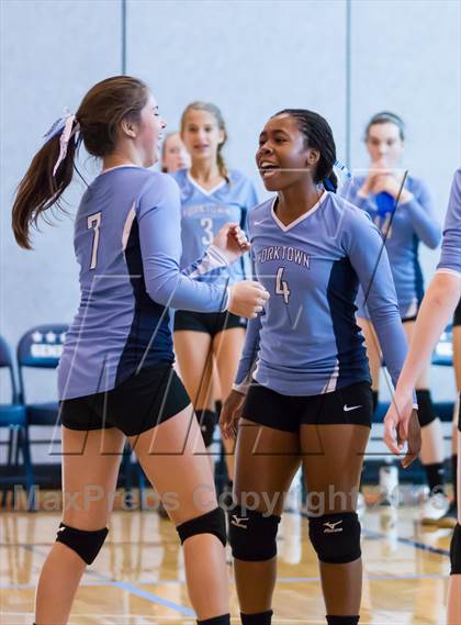 Thumbnail 3 in Yorktown vs Jefferson (Jr. Volleyball Brawl II) photogallery.