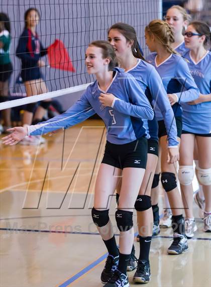 Thumbnail 1 in Yorktown vs Jefferson (Jr. Volleyball Brawl II) photogallery.