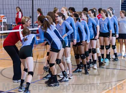 Thumbnail 3 in Yorktown vs Jefferson (Jr. Volleyball Brawl II) photogallery.