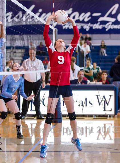Thumbnail 3 in Yorktown vs Jefferson (Jr. Volleyball Brawl II) photogallery.
