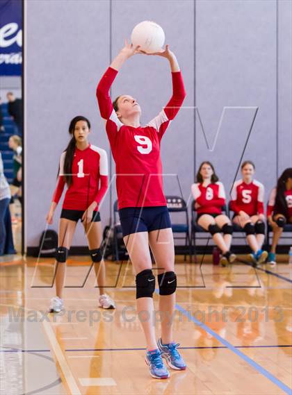 Thumbnail 2 in Yorktown vs Jefferson (Jr. Volleyball Brawl II) photogallery.