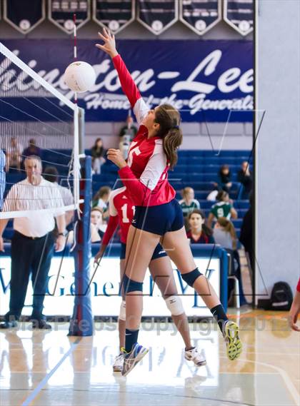 Thumbnail 1 in Yorktown vs Jefferson (Jr. Volleyball Brawl II) photogallery.