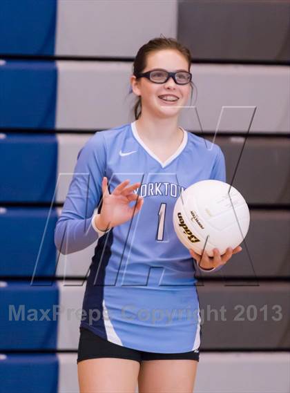 Thumbnail 2 in Yorktown vs Jefferson (Jr. Volleyball Brawl II) photogallery.