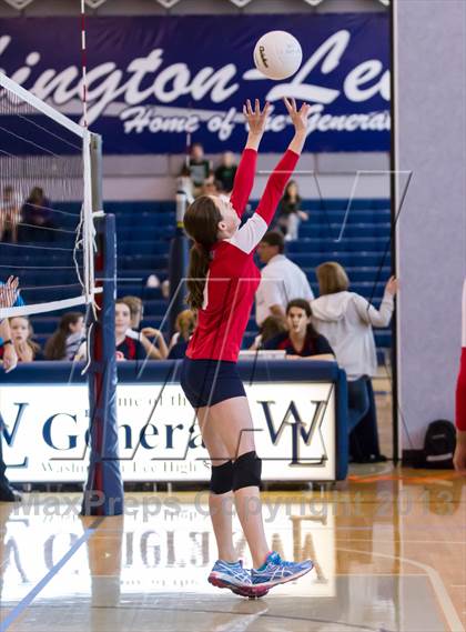 Thumbnail 2 in Yorktown vs Jefferson (Jr. Volleyball Brawl II) photogallery.