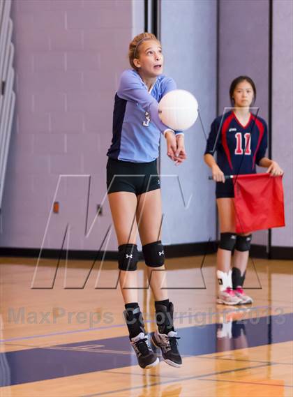 Thumbnail 2 in Yorktown vs Jefferson (Jr. Volleyball Brawl II) photogallery.