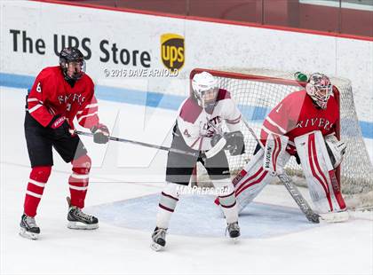 Thumbnail 1 in Rivers vs. Phillips Exeter Academy (Walter Brown Arena) photogallery.