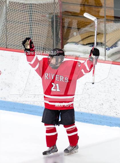 Thumbnail 1 in Rivers vs. Phillips Exeter Academy (Walter Brown Arena) photogallery.