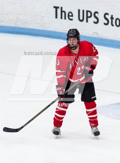 Thumbnail 3 in Rivers vs. Phillips Exeter Academy (Walter Brown Arena) photogallery.