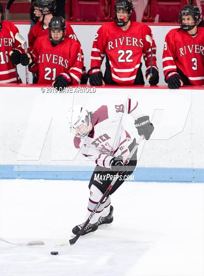 Thumbnail 2 in Rivers vs. Phillips Exeter Academy (Walter Brown Arena) photogallery.