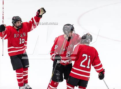 Thumbnail 2 in Rivers vs. Phillips Exeter Academy (Walter Brown Arena) photogallery.