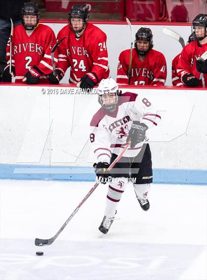 Thumbnail 3 in Rivers vs. Phillips Exeter Academy (Walter Brown Arena) photogallery.