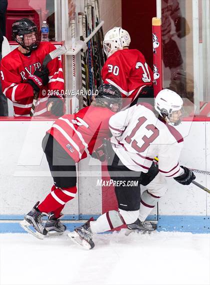 Thumbnail 2 in Rivers vs. Phillips Exeter Academy (Walter Brown Arena) photogallery.
