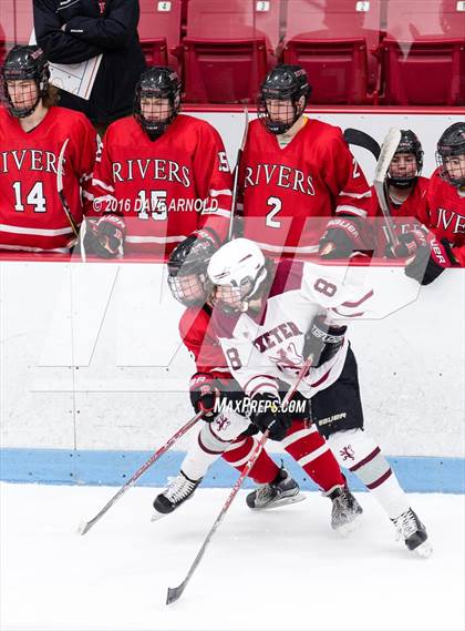 Thumbnail 1 in Rivers vs. Phillips Exeter Academy (Walter Brown Arena) photogallery.