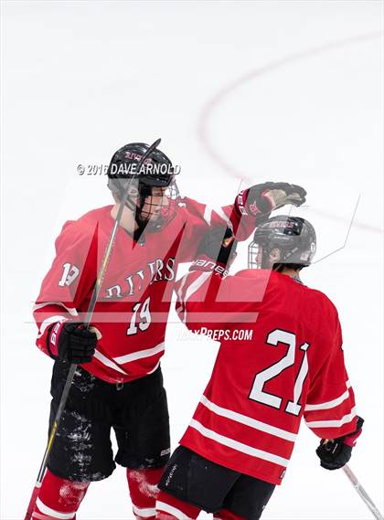 Thumbnail 1 in Rivers vs. Phillips Exeter Academy (Walter Brown Arena) photogallery.