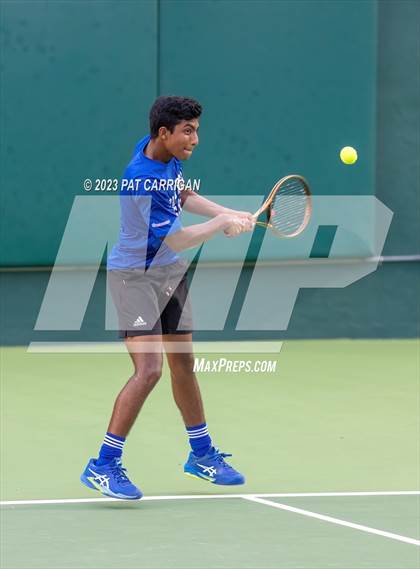 Thumbnail 2 in Plano West vs Houston Memorial (UIL 6A Team Tennis Semifinal) photogallery.