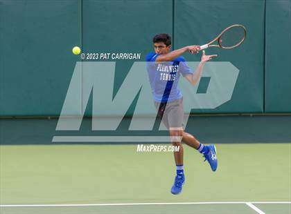 Thumbnail 2 in Plano West vs Houston Memorial (UIL 6A Team Tennis Semifinal) photogallery.