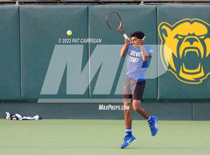 Thumbnail 2 in Plano West vs Houston Memorial (UIL 6A Team Tennis Semifinal) photogallery.