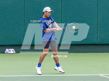 Thumbnail 1 in Plano West vs Houston Memorial (UIL 6A Team Tennis Semifinal) photogallery.