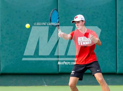 Thumbnail 1 in Plano West vs Houston Memorial (UIL 6A Team Tennis Semifinal) photogallery.