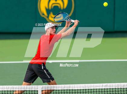 Thumbnail 2 in Plano West vs Houston Memorial (UIL 6A Team Tennis Semifinal) photogallery.