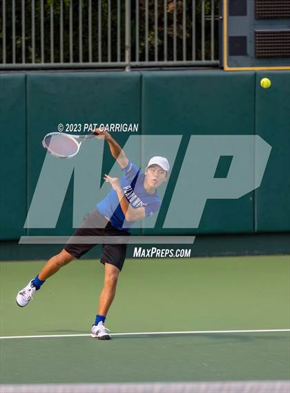 Thumbnail 1 in Plano West vs Houston Memorial (UIL 6A Team Tennis Semifinal) photogallery.