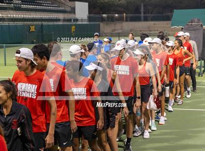 Thumbnail 1 in Plano West vs Houston Memorial (UIL 6A Team Tennis Semifinal) photogallery.