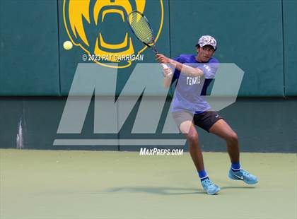 Thumbnail 3 in Plano West vs Houston Memorial (UIL 6A Team Tennis Semifinal) photogallery.