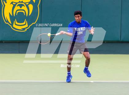 Thumbnail 1 in Plano West vs Houston Memorial (UIL 6A Team Tennis Semifinal) photogallery.