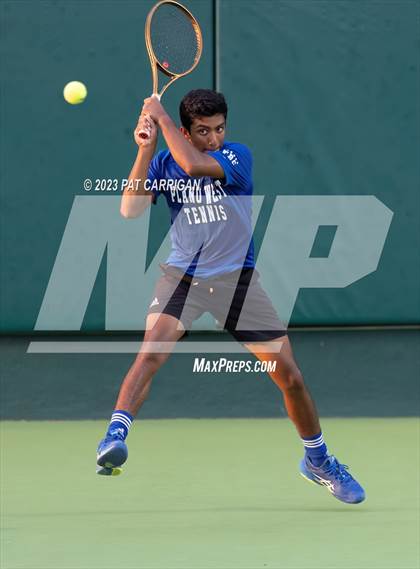 Thumbnail 1 in Plano West vs Houston Memorial (UIL 6A Team Tennis Semifinal) photogallery.