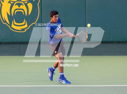Thumbnail 3 in Plano West vs Houston Memorial (UIL 6A Team Tennis Semifinal) photogallery.