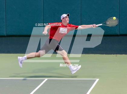 Thumbnail 3 in Plano West vs Houston Memorial (UIL 6A Team Tennis Semifinal) photogallery.