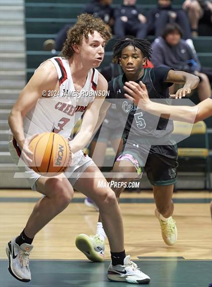 Thumbnail 1 in Creekside vs Trinity Catholic (Battle For the Island) photogallery.