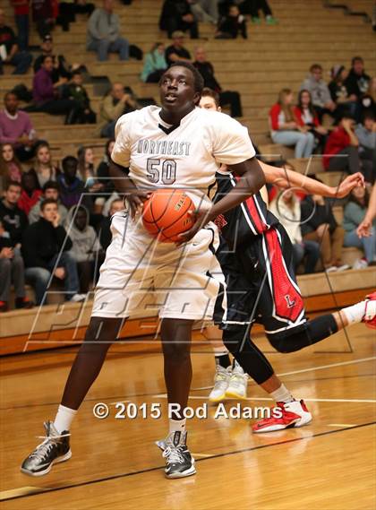 Thumbnail 2 in Lincoln Northeast vs. Lincoln (Heartland Athletic Conference Championship Game) photogallery.